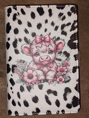 New! A6 Size Highland Cow Binder Notebook With Paper